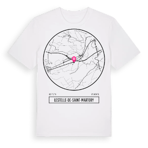 Lestelle-de-Saint-Martory t-shirt – ekologisk bomull t-shirt från Pinshirt