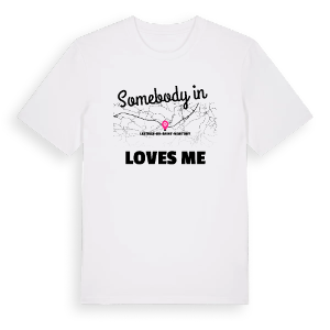 Någon i Lestelle-de-Saint-Martory älskar mig t-shirt – ekologisk bomull t-shirt från Pinshirt