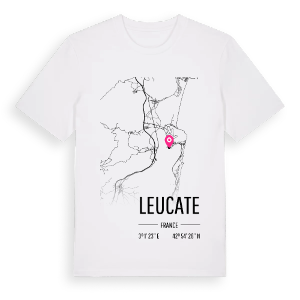 Leucate karta t-shirt – ekologisk bomull t-shirt från Pinshirt