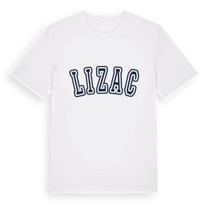 Lizac college t-shirt – ekologisk bomull t-shirt från Pinshirt
