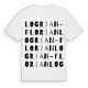 Logrian-Florian ordlek t-shirt