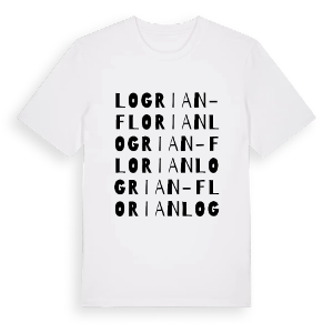 Logrian-Florian ordlek t-shirt – ekologisk bomull t-shirt från Pinshirt