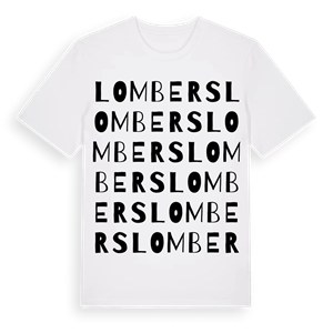 Lombers ordlek t-shirt – ekologisk bomull t-shirt från Pinshirt