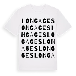 Longages ordlek t-shirt – ekologisk bomull t-shirt från Pinshirt