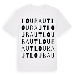 Loubaut ordlek t-shirt – ekologisk bomull t-shirt från Pinshirt