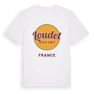 Loudet cirkel t-shirt – ekologisk bomull t-shirt från Pinshirt