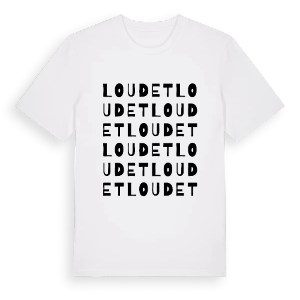 Loudet ordlek t-shirt – ekologisk bomull t-shirt från Pinshirt