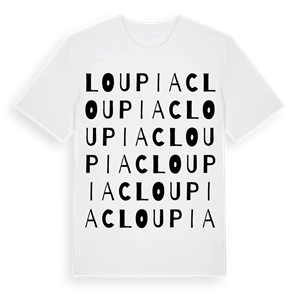 Loupiac ordlek t-shirt – ekologisk bomull t-shirt från Pinshirt