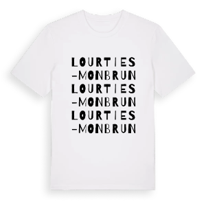 Lourties-Monbrun ordlek t-shirt – ekologisk bomull t-shirt från Pinshirt