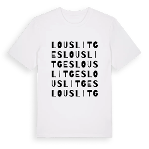 Louslitges ordlek t-shirt – ekologisk bomull t-shirt från Pinshirt