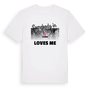 Någon i Lozère älskar mig t-shirt – ekologisk bomull t-shirt från Pinshirt