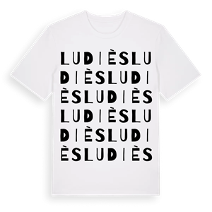 Ludiès ordlek t-shirt – ekologisk bomull t-shirt från Pinshirt