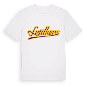 Lutilhous baseball t-shirt – ekologisk bomull t-shirt från Pinshirt