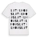 Lutilhous ordlek t-shirt