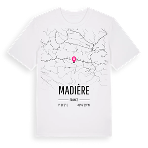 Madière karta t-shirt – ekologisk bomull t-shirt från Pinshirt