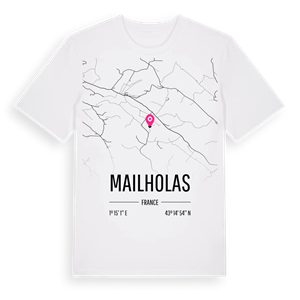 Mailholas karta t-shirt – ekologisk bomull t-shirt från Pinshirt