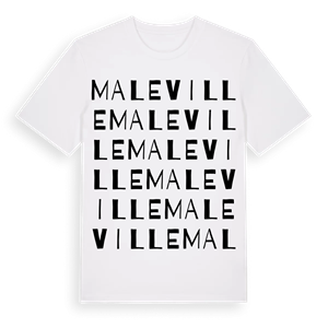 Maleville ordlek t-shirt – ekologisk bomull t-shirt från Pinshirt