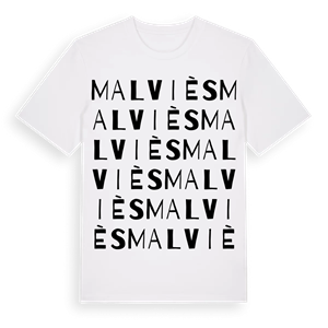 Malviès ordlek t-shirt – ekologisk bomull t-shirt från Pinshirt