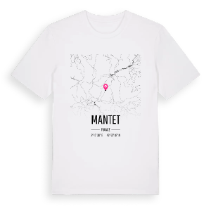 Mantet karta t-shirt – ekologisk bomull t-shirt från Pinshirt