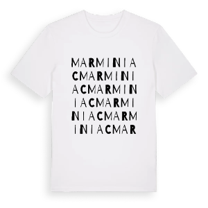 Marminiac ordlek t-shirt – ekologisk bomull t-shirt från Pinshirt