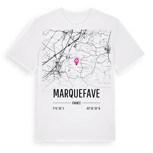 Marquefave karta t-shirt – ekologisk bomull t-shirt från Pinshirt