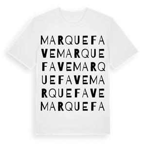Marquefave ordlek t-shirt – ekologisk bomull t-shirt från Pinshirt