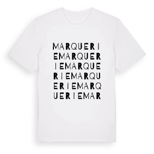 Marquerie ordlek t-shirt – ekologisk bomull t-shirt från Pinshirt
