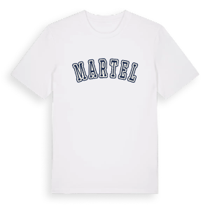 Martel college t-shirt – ekologisk bomull t-shirt från Pinshirt