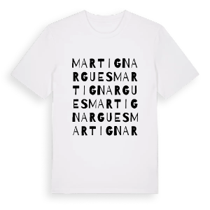 Martignargues ordlek t-shirt – ekologisk bomull t-shirt från Pinshirt
