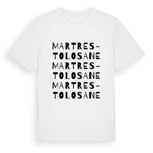 Martres-Tolosane ordlek t-shirt – ekologisk bomull t-shirt från Pinshirt