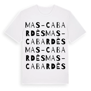 Mas-Cabardès ordlek t-shirt – ekologisk bomull t-shirt från Pinshirt