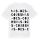 Mas-des-Cours ordlek t-shirt
