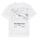Mas-Saintes-Puelles karta t-shirt