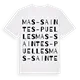 Mas-Saintes-Puelles ordlek t-shirt