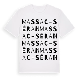 Massac-Séran ordlek t-shirt – ekologisk bomull t-shirt från Pinshirt