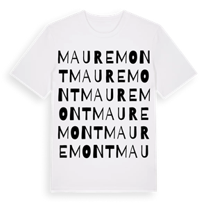 Mauremont ordlek t-shirt – ekologisk bomull t-shirt från Pinshirt