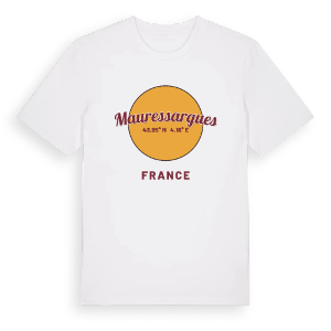 Mauressargues cirkel t-shirt – ekologisk bomull t-shirt från Pinshirt