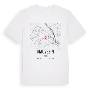 Mauvezin karta t-shirt – ekologisk bomull t-shirt från Pinshirt