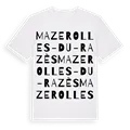 Mazerolles-du-Razès ordlek t-shirt