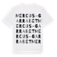Mercus-Garrabet ordlek t-shirt