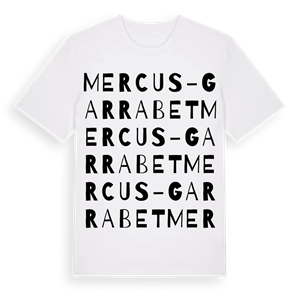 Mercus-Garrabet ordlek t-shirt – ekologisk bomull t-shirt från Pinshirt