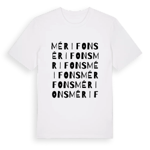 Mérifons ordlek t-shirt – ekologisk bomull t-shirt från Pinshirt