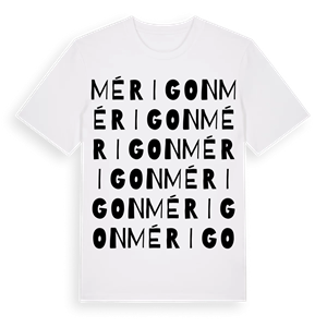 Mérigon ordlek t-shirt – ekologisk bomull t-shirt från Pinshirt