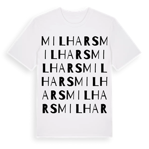 Milhars ordlek t-shirt – ekologisk bomull t-shirt från Pinshirt