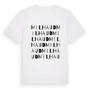 Milhaud ordlek t-shirt – ekologisk bomull t-shirt från Pinshirt