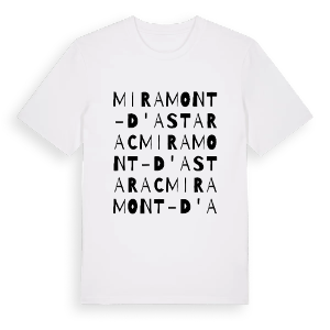 Miramont-d'Astarac ordlek t-shirt – ekologisk bomull t-shirt från Pinshirt