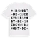 Miramont-de-Quercy ordlek t-shirt