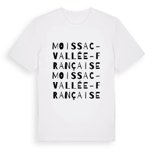 Moissac-Vallée-Française ordlek t-shirt – ekologisk bomull t-shirt från Pinshirt