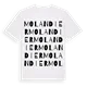 Molandier ordlek t-shirt