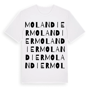 Molandier ordlek t-shirt – ekologisk bomull t-shirt från Pinshirt
